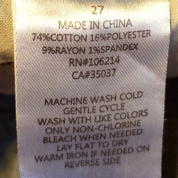 SAM EDELMAN The Mary Jane Embroidered Jeans High Rise, Cropped Women's Size 4 - Picture 11 of 11